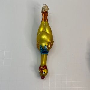 Vintage Old World Collection Rubber Chicken Ornament